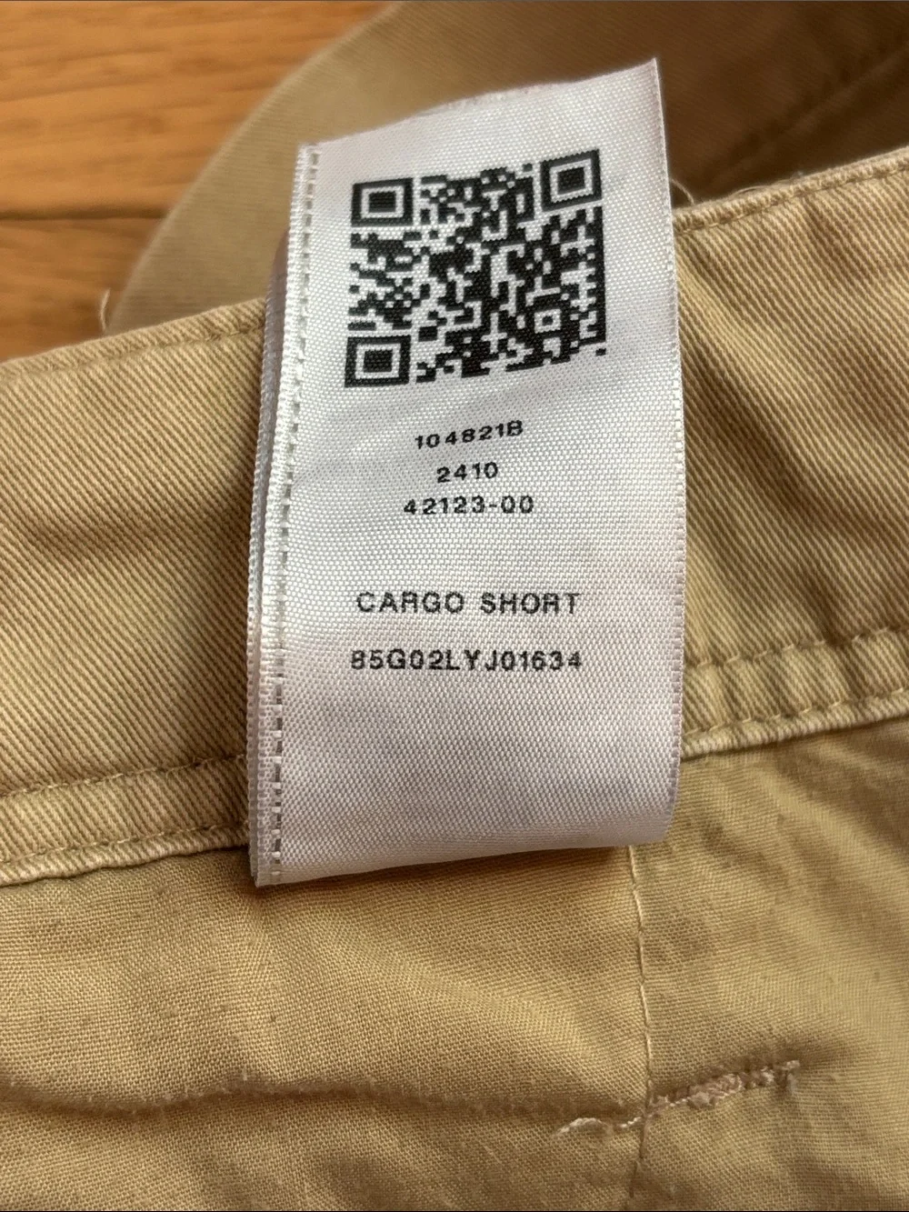 True Religion Men's Size 36 Cargo Shorts Khaki Tan Zip-Fly